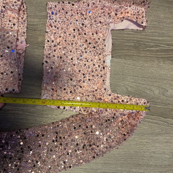 Custom Pink Sequin Skirt Set - Picture 4 of 11
